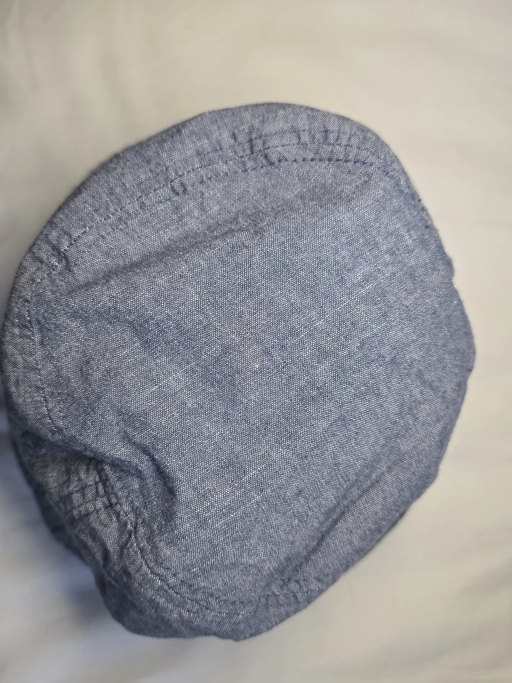 GAP Baby Reversible Chambray Bucket Hat with Striped Chin Strap Cotton.